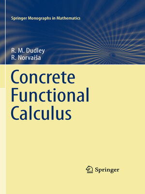 cover image of Concrete Functional Calculus